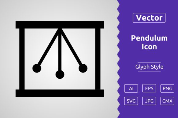 Pendulum Glyph Icon for Modern Branding