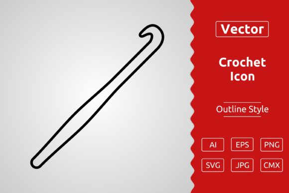 Vector Crochet Outline Icon