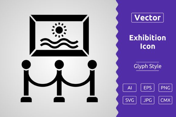 Vector Exhibition Glyph Icon