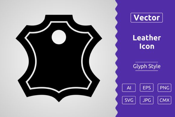 Vector Leather Glyph Icon Graphics