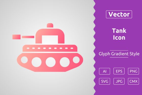 Vector Tank Gradient Icon Graphics
