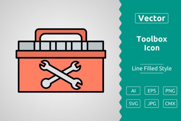 Vector Toolbox Filled Outline Icon Graphics