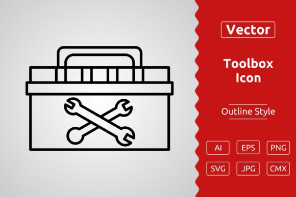 Vector Toolbox Outline Icon Graphics